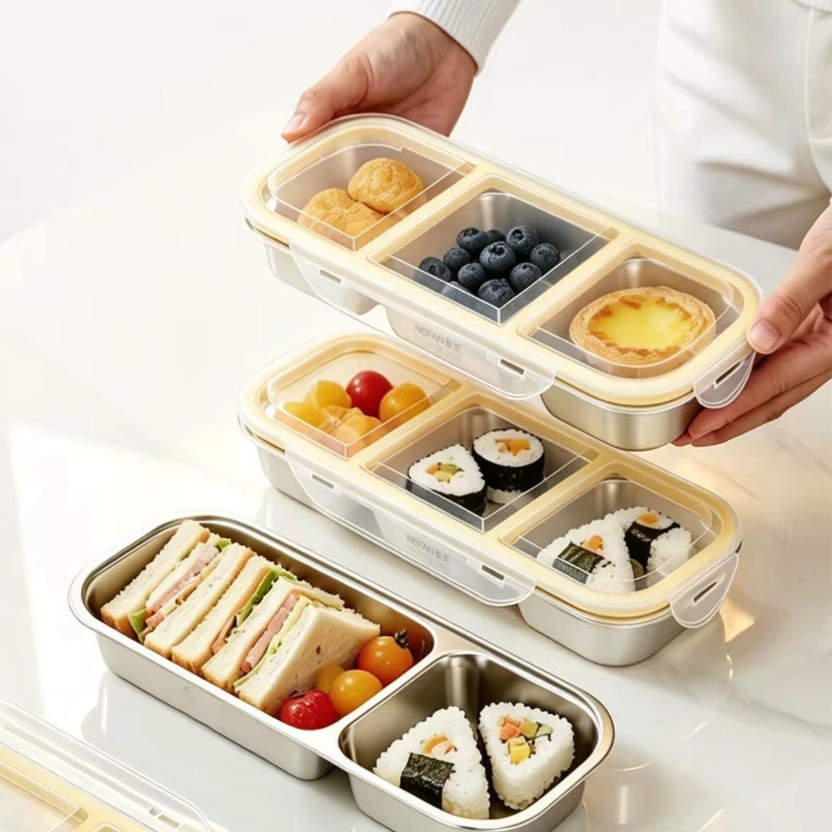 Food Storage Oven Safe - حاوية تخزين طعام من الفولاذ المقاوم
