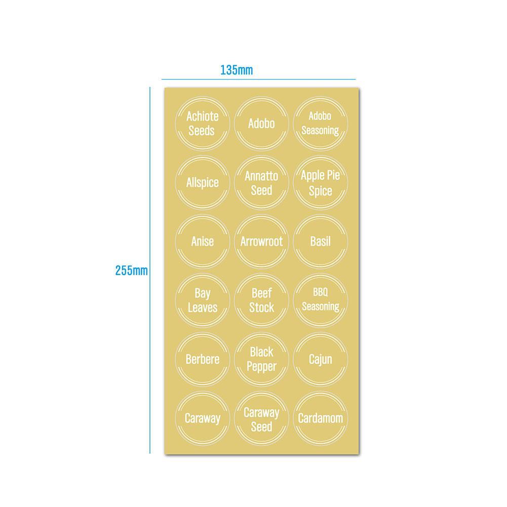 مجموعة من 144 ملصق شفاف لتنظيم - مراجعة Food Storage Labels وسعره